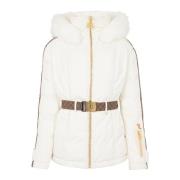 Balmain PB dunjacka med bälte White, Dam