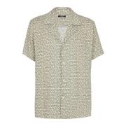 Balmain Short Sleeve Shirts Beige, Herr