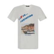 Dolce & Gabbana Portofino Kärlek T-shirt White, Herr