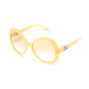 Dolce & Gabbana Stiliga Sungles med Tillbehör Yellow, Dam