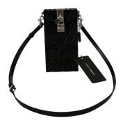 Dolce & Gabbana Svart Crystal Plexigl Cross Cigarette Case Holder Blac...