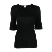 By Malene Birger Svart Remona Stickat Black, Dam