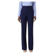 Alberta Ferretti Wide Trousers Blue, Dam