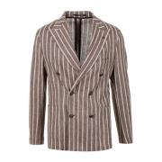 Tagliatore Dove Grey Dubbelknäppt Blazer Gray, Herr