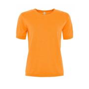 Skovhuus Mjuk O-Neck T-shirt i olika färger Orange, Dam