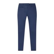 Dondup Slim-Fit Cropped Byxor Blue, Dam