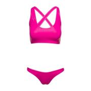 The Attico Fuchsia Rosa Bikini Set Pink, Dam