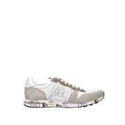 Premiata Herr Eric Sneakers i Blandat Mocka eller Kalvskinn White, Her...