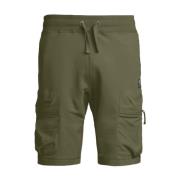 Parajumpers Avslappnade Jogger Bermuda Shorts Green, Herr