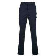 Brunello Cucinelli Navy Blue Slim Cargo Byxor Blue, Herr