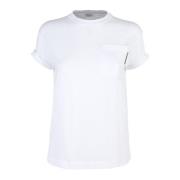 Brunello Cucinelli T-shirt White, Dam