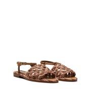 Liu Jo Stiliga Milano Platta Sandaler Brown, Dam