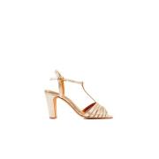 Bobbies Paris High Heel Sandals Yellow, Dam