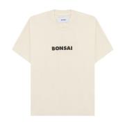 Bonsai T-shirtlogotyp Beige, Herr