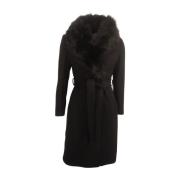 Hollies Ruby Wrap Coat Black, Dam