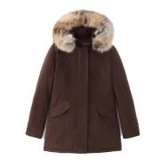 Woolrich Lyxig Arctic Parka Jord Brown, Dam