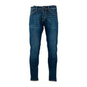 PT Torino Organisk Stretch Denim Tapered Fit Jeans Blue, Herr