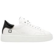 D.a.t.e. Läder WB Low Sneakers White, Dam