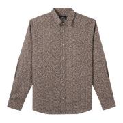 A.p.c. Casual skjorta Brown, Herr