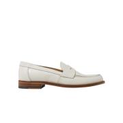 Scarosso Harper Loafers - Handgjorda Italienska Penny Loafers White, D...