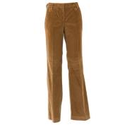 Jacob Cohën Corduroy Straight Leg Byxor Brown, Dam