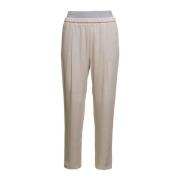 Fabiana Filippi Slim-fit Trousers White, Dam