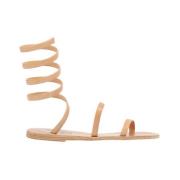 Ancient Greek Sandals Nappa Lädersandaler Beige, Dam