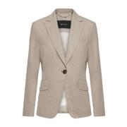 Kiton Ikonisk Enknapp Blazerjacka Beige, Dam