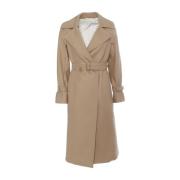 Max Mara Studio Belted Coats Brown, Dam