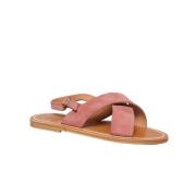 K.jacques Bruna Mocka Platta Sandaler Pink, Dam