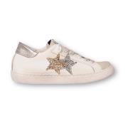 2Star Låga Sneakers i Vit-Ice-Guld-Silver White, Dam