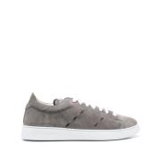 Kiton Gr? l?ga sneakers med kontraststickning Gray, Herr