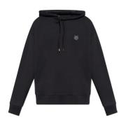 Maison Kitsuné Hoodie med logotyp Black, Herr