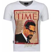 Local Fanatic Malcolm X Time - T Shirt Herr - 4294W White, Herr