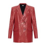 The Mannei ‘Greenock’ läderblazer Red, Dam