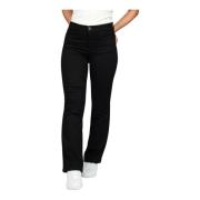 2-Biz Snygga Towson Black Jeans med Breda Ben Black, Dam