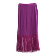 Ahlvar Gallery Hana fringe skirt Purple, Dam