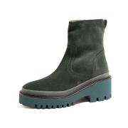 Pons Quintana Dam Skor Petrol Velvet Aw23 Green, Dam