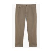 Brooks Brothers Chinos i bomull med stretch, taupe Brown, Herr