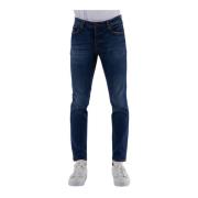 Haikure Slim-fit Bomulls Jeans Blue, Herr