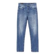 Dondup Slim Fit Låg Midja Denim Jeans Blue, Herr