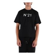 N21 Bomull Logo T-shirt Black, Herr