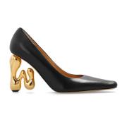 JW Anderson Pumps med logotyp Black, Dam