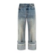 R13 Jeans med vida ben Blue, Dam