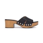 Wonders Stilren Marta Sandal med Studs Black, Dam