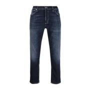 Dondup Indigo Blå Straight-Leg Jeans Blue, Herr