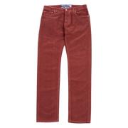 Jacob Cohën Slim Nicolás Corduroy Jeans Red, Herr