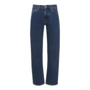 JW Anderson Indigo Straight Leg Jeans Blue, Dam