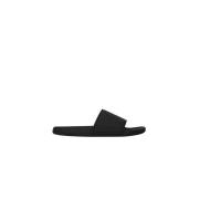 Anine Bing Svarta Monogram Slides Black, Dam