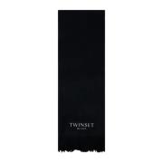 Twinset Logo Smyckad Halsduk Black, Dam